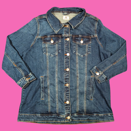 Veste E.T. l'extraterrestre à patchs recyclés, taille XL
