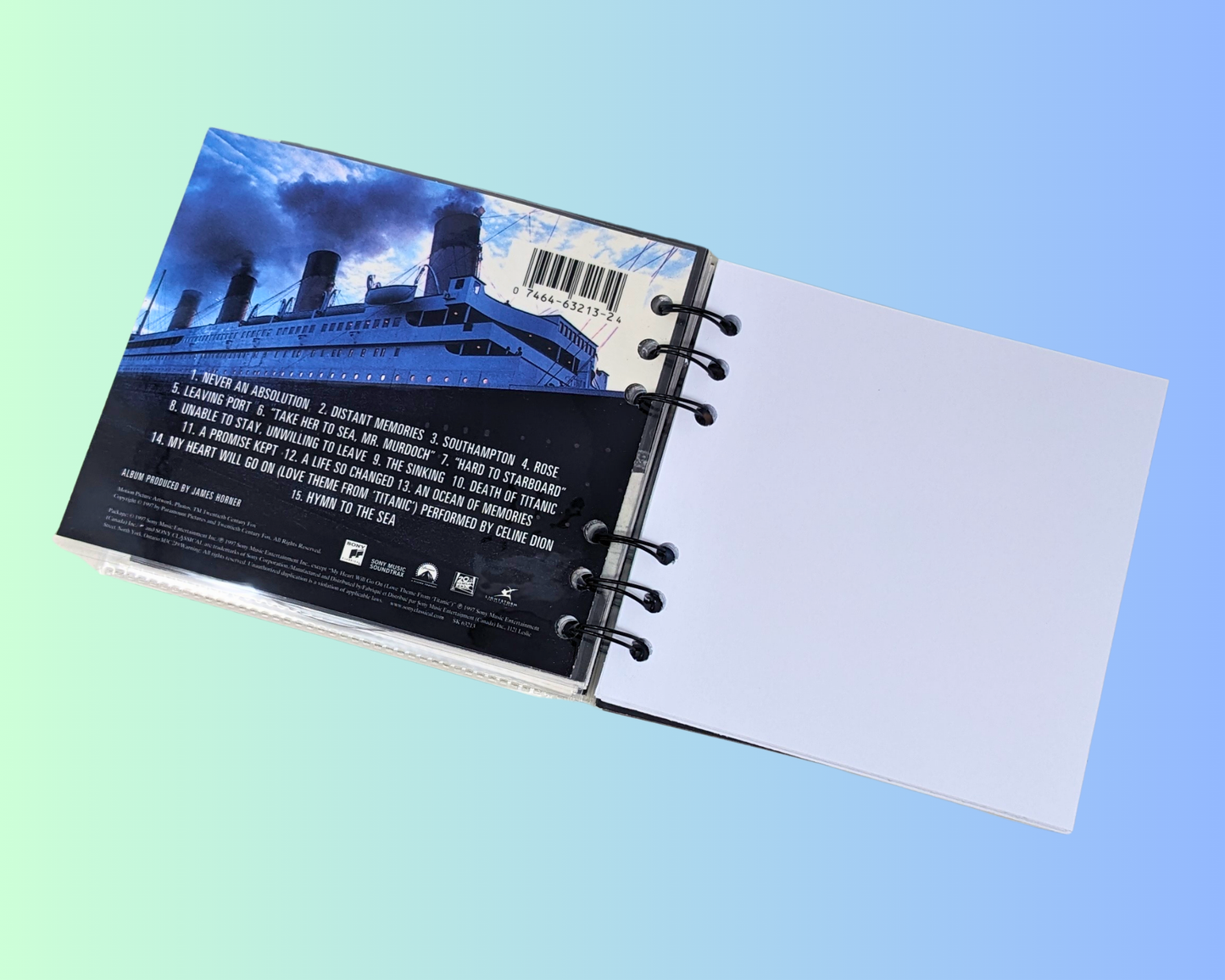 Titanic The Soundtrack CD Notebook