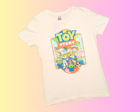 T-shirt Toy Story 2 Y2K pour femme, taille L (taille plus petite)