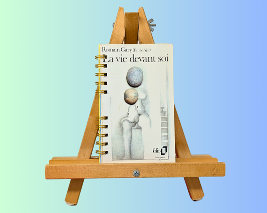 Carnet fait main et recyclé du roman La Vie Devant Soi de Romain Gary (Emile Ajar)