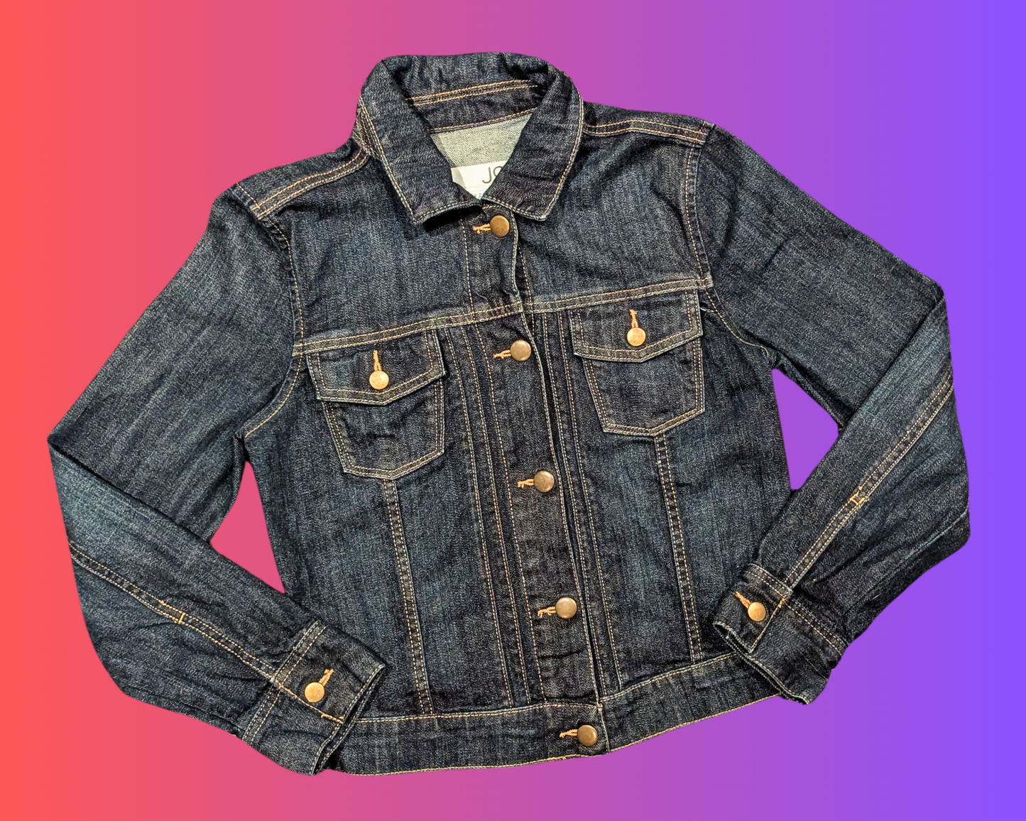 Veste en jean Barbie The Movie faite à la main et recyclée, taille S