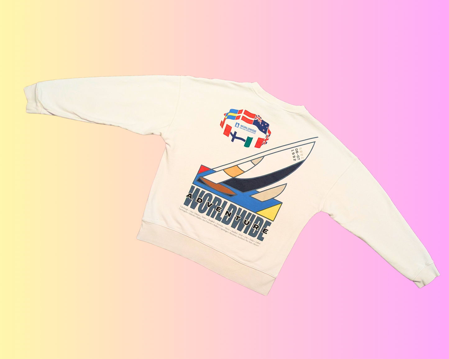Y2K H&M Oceanic Yacht Race '92 Crewneck Size L