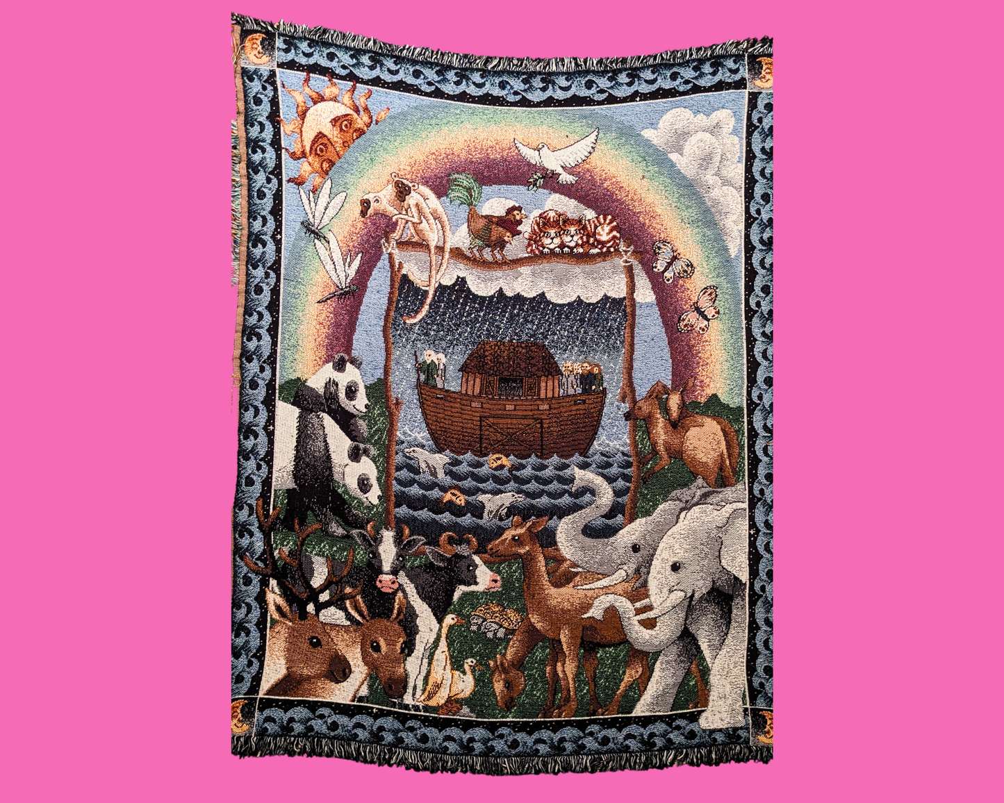 Tapisserie Y2K, couverture décorative Arche de Noé
