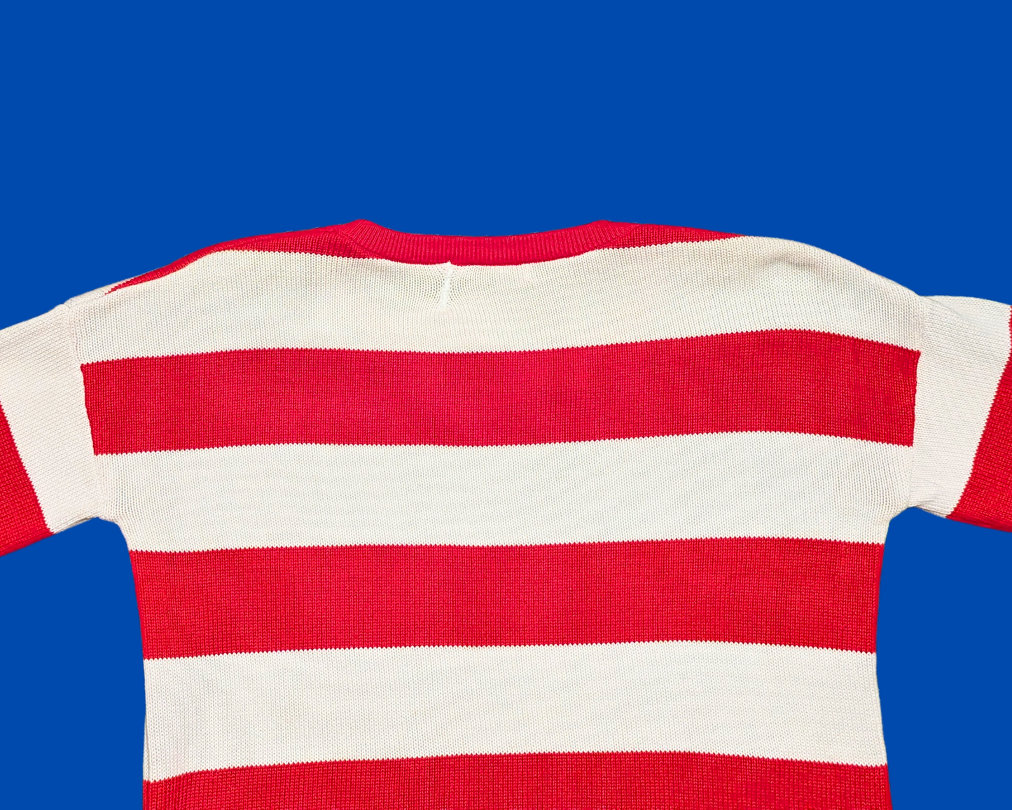 Pull en tricot rayé rouge et blanc Bugs Bunny Y2K, taille S