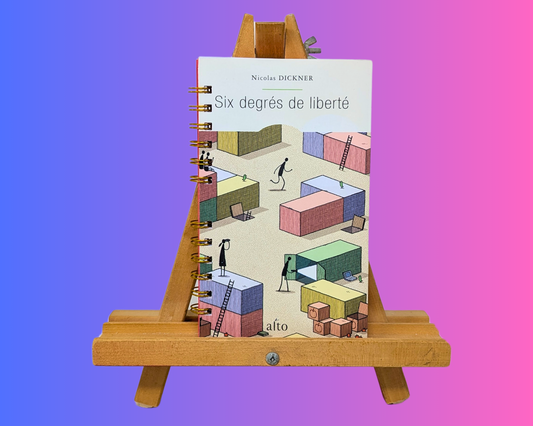 Carnet Roman Six Degré de Liberté fait main et upcyclé par Nicolas Dickner