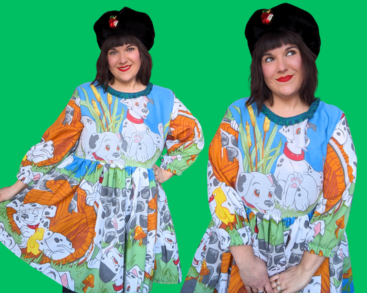 Drap de lit et taie d'oreiller faits à la main et recyclés de Walt Disney, taille XL