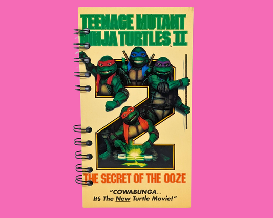 Carnet de notes VHS des Tortues Ninja II