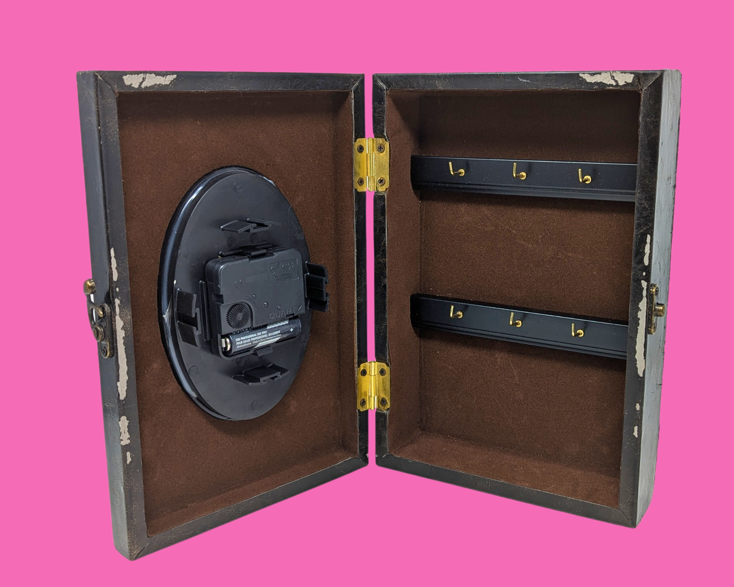 Horloge de style victorien avec boîte à clés