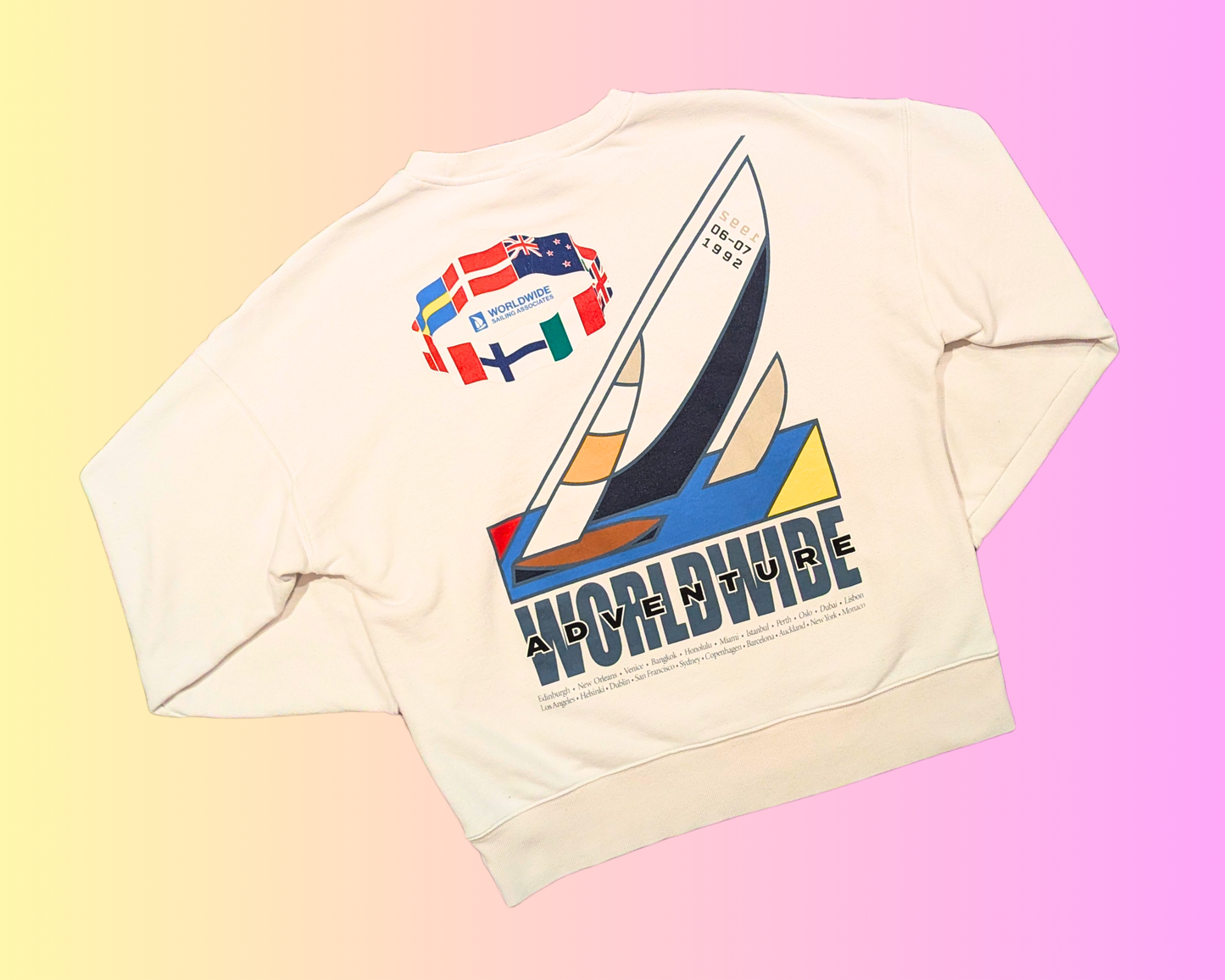 Y2K H&M Oceanic Yacht Race '92 Crewneck Size L