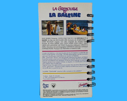 Carnet de film VHS La Grenouille et la Baleine