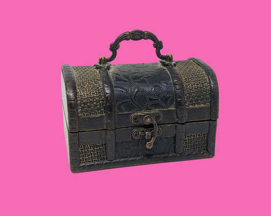 Petite commode marron vintage des années 1990