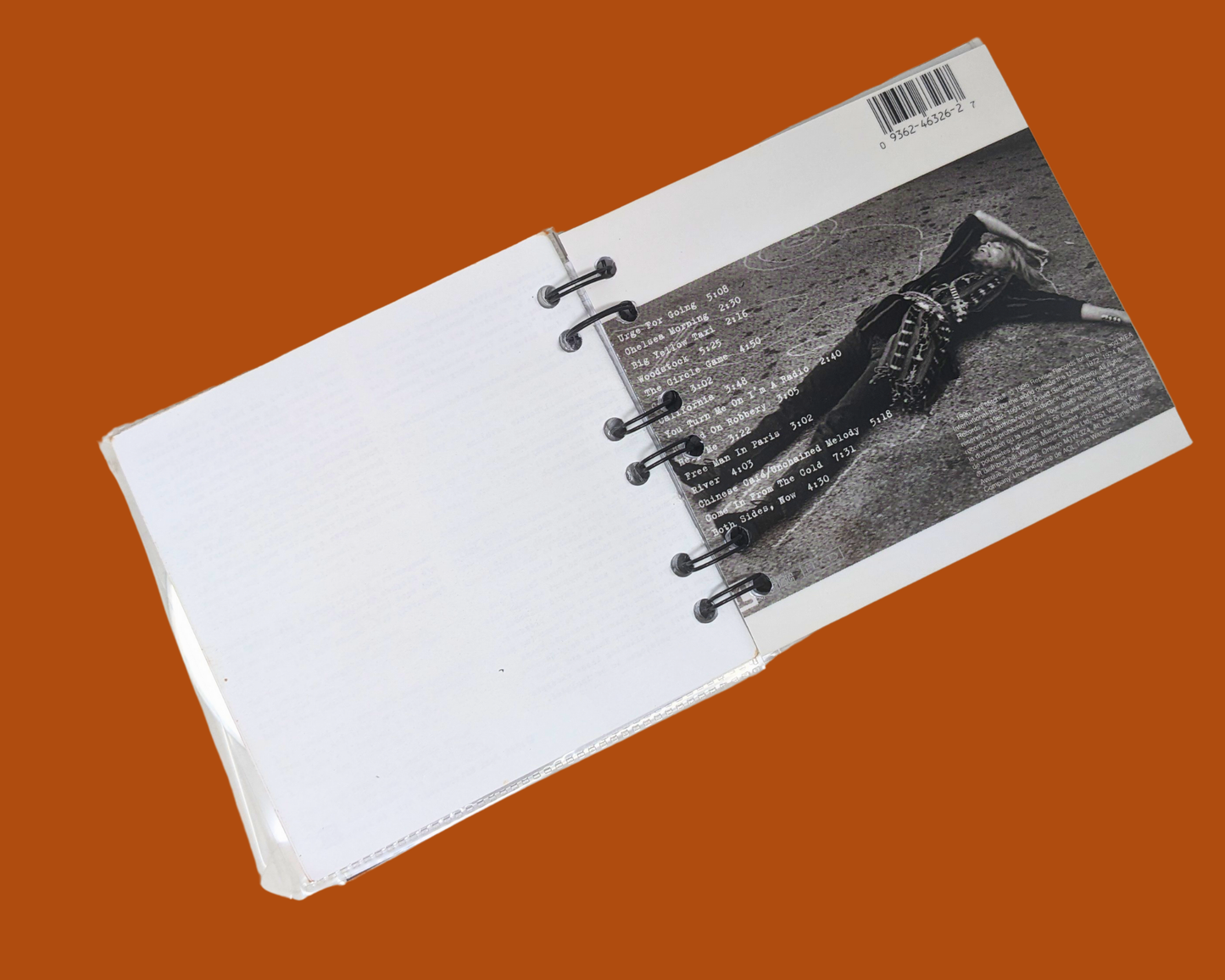 Joni Mitchell Hits CD Notebook