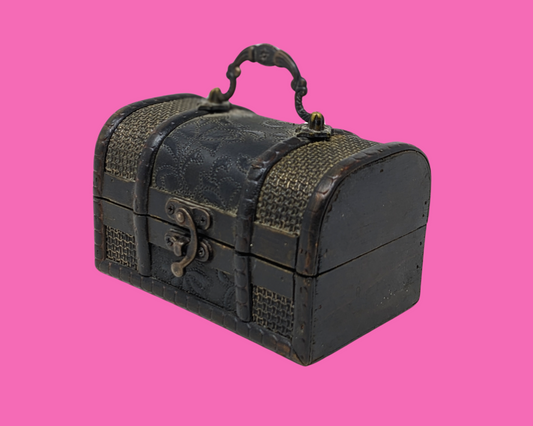 Petite commode marron vintage des années 1990