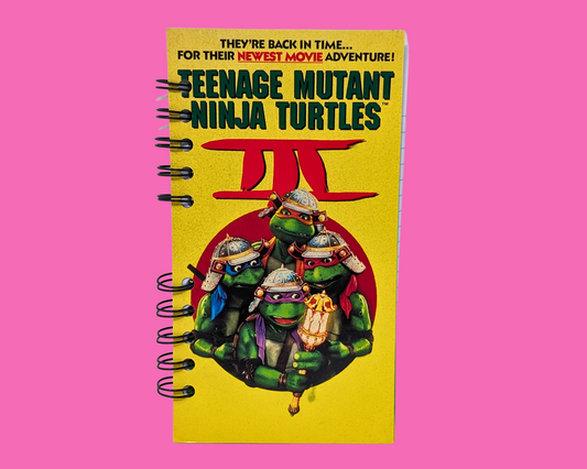 Carnet de notes VHS des Tortues Ninja III