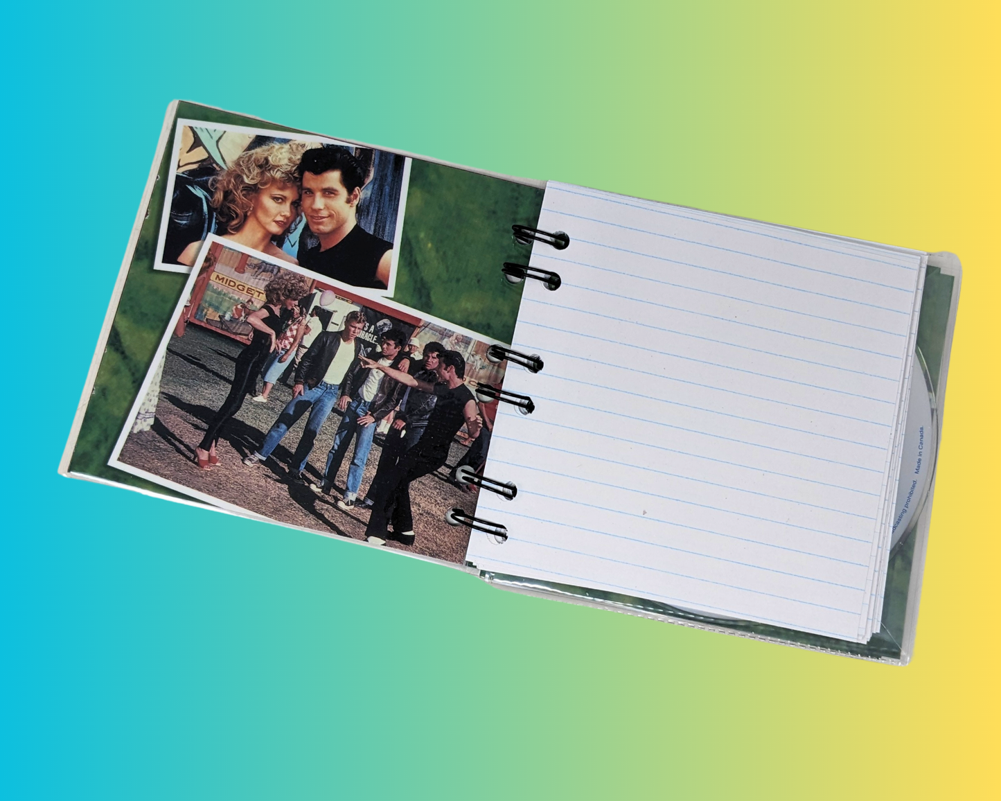 Grease Soundtrack CD Notebook
