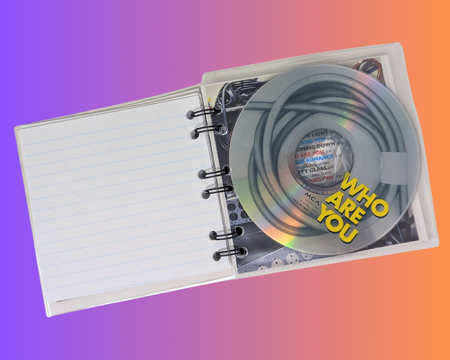 The Who, Who Are You CD Notebook
