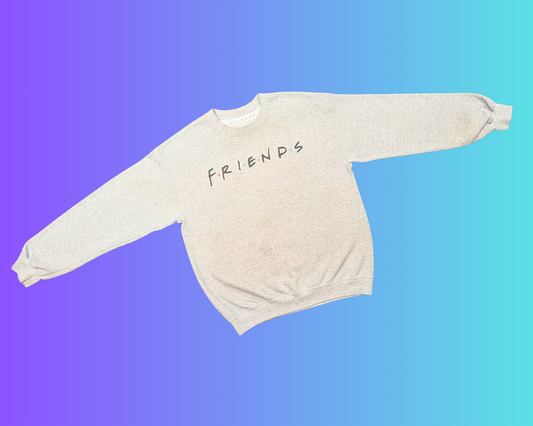 Y2K, F.R.I.E.N.D.S Gray Crewneck Size M
