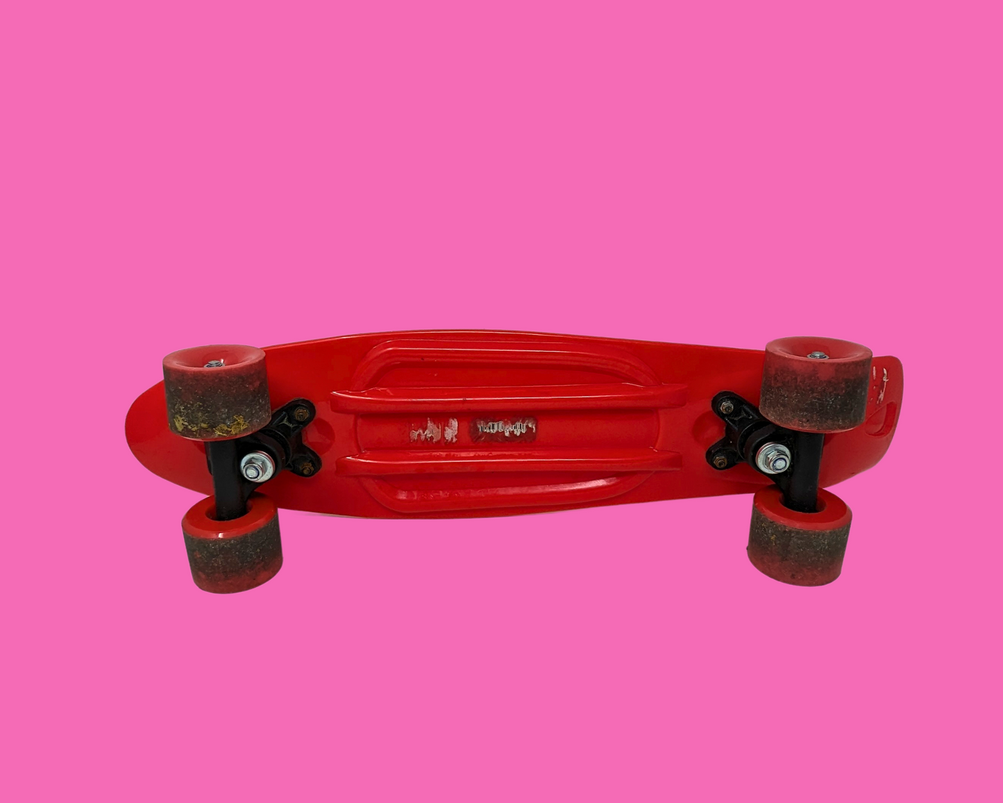 Vintage 1990's Red Mini Skateboard