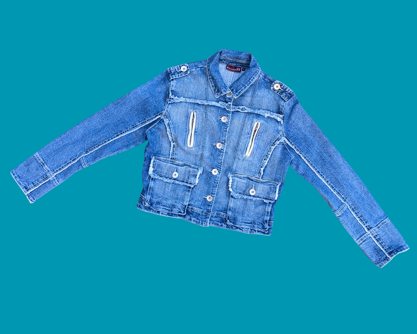 Handmade, Upcycled Twilight, Edward and Jacob, Denim Jacket Size M