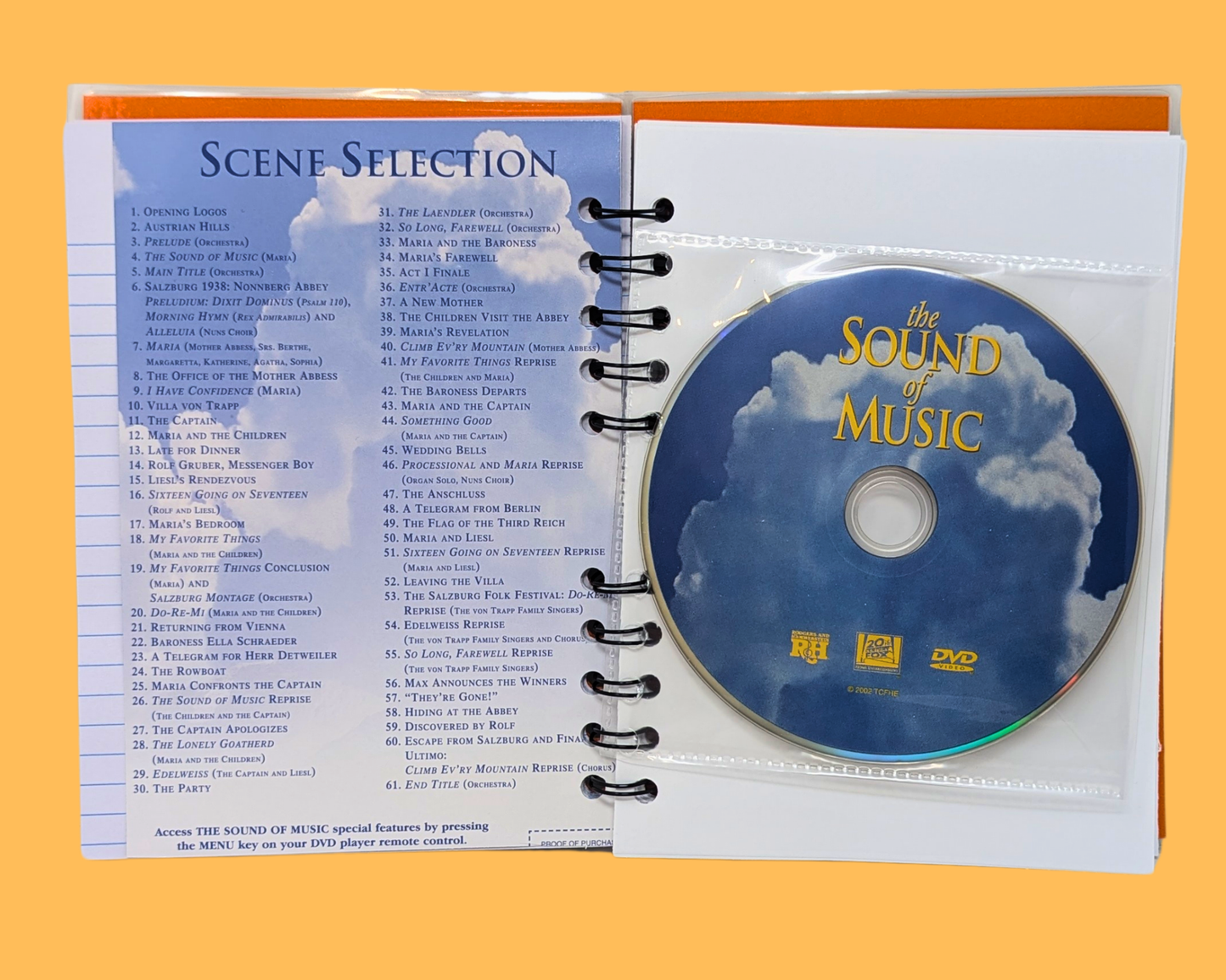 Carnet de notes du film DVD La Mélodie du bonheur