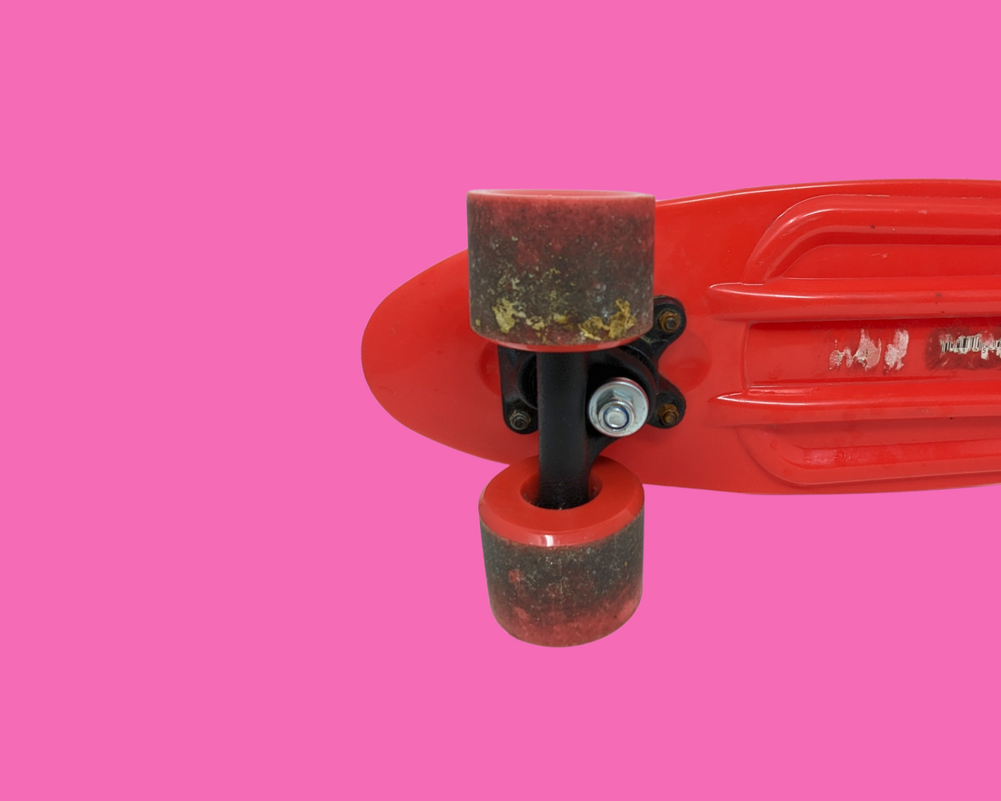 Vintage 1990's Red Mini Skateboard