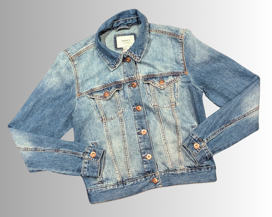 Handmade, Upcycled Nirvana Denim Jacket Size S