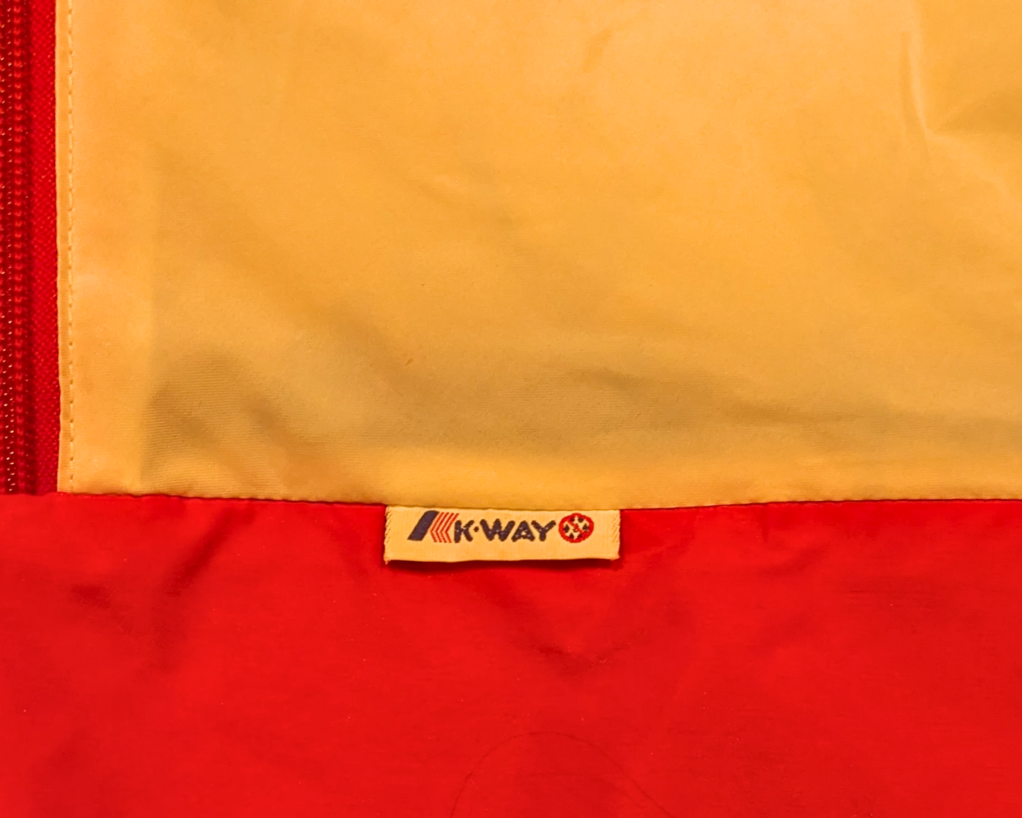 Vintage 1990's White, Red and Blue K-Way Fleece Size XL