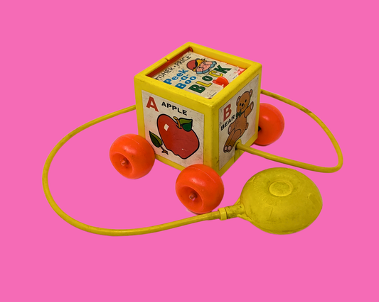 Jouet Fisher Price vintage 1970 : jeu de cache-cache