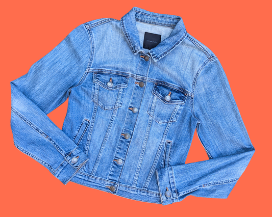 Handmade, Upcycled The Nightmare Before Christmas Denim Jacket Size M