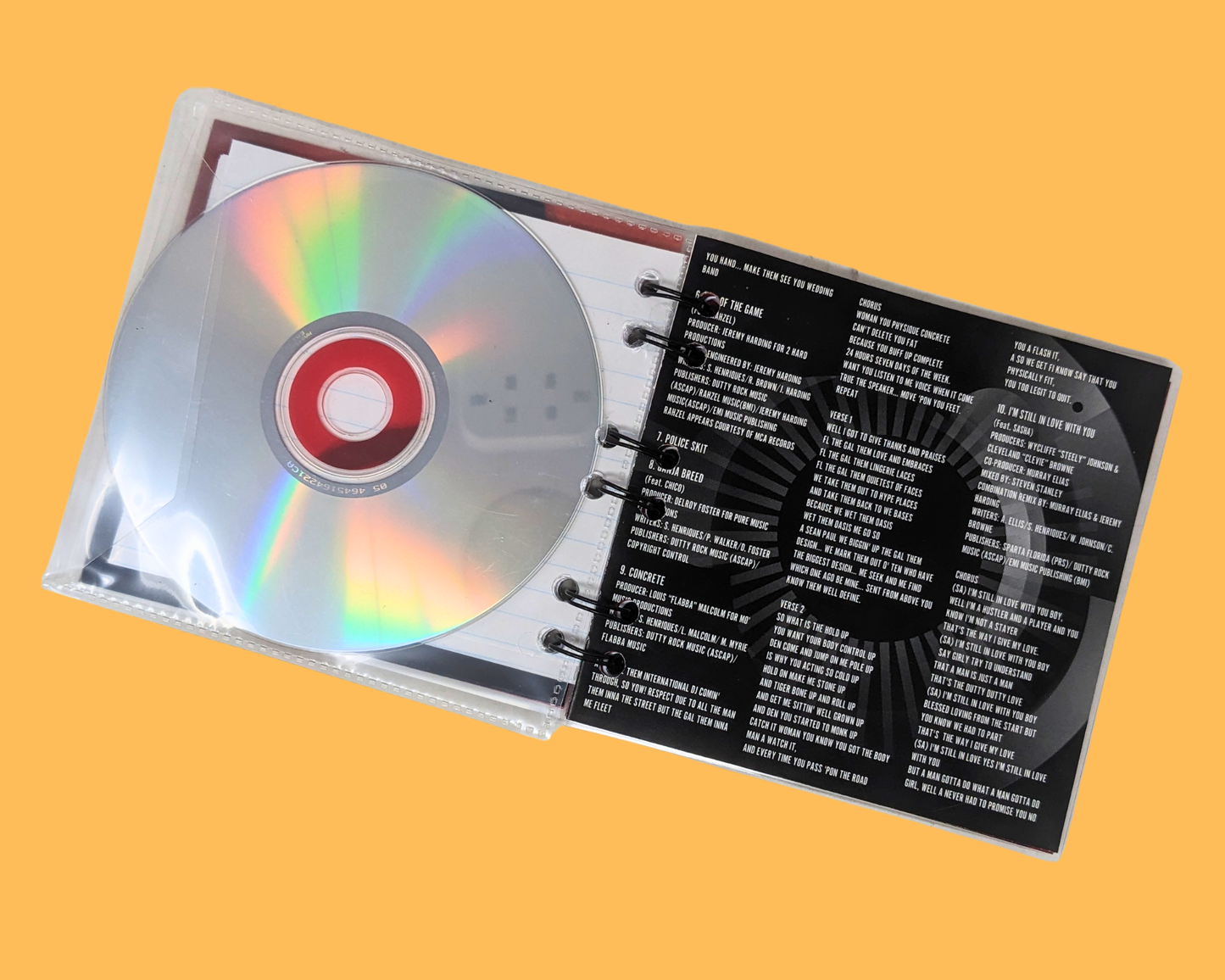 Sean Paul Duty Rock CD Notebook