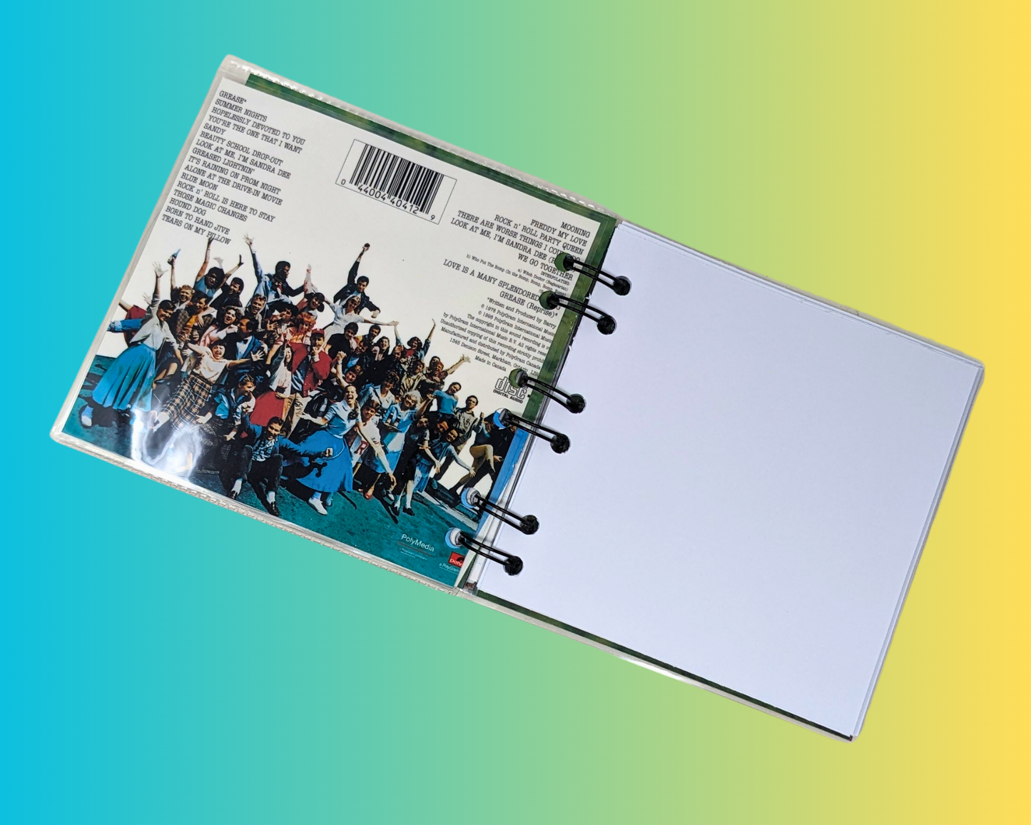 Grease Soundtrack CD Notebook