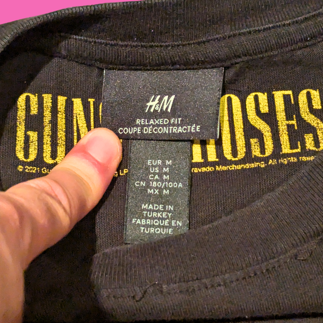 Guns N' Roses Long Sleeves Shirt Size M