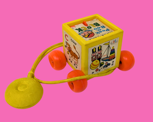 Jouet Fisher Price vintage 1970 : jeu de cache-cache