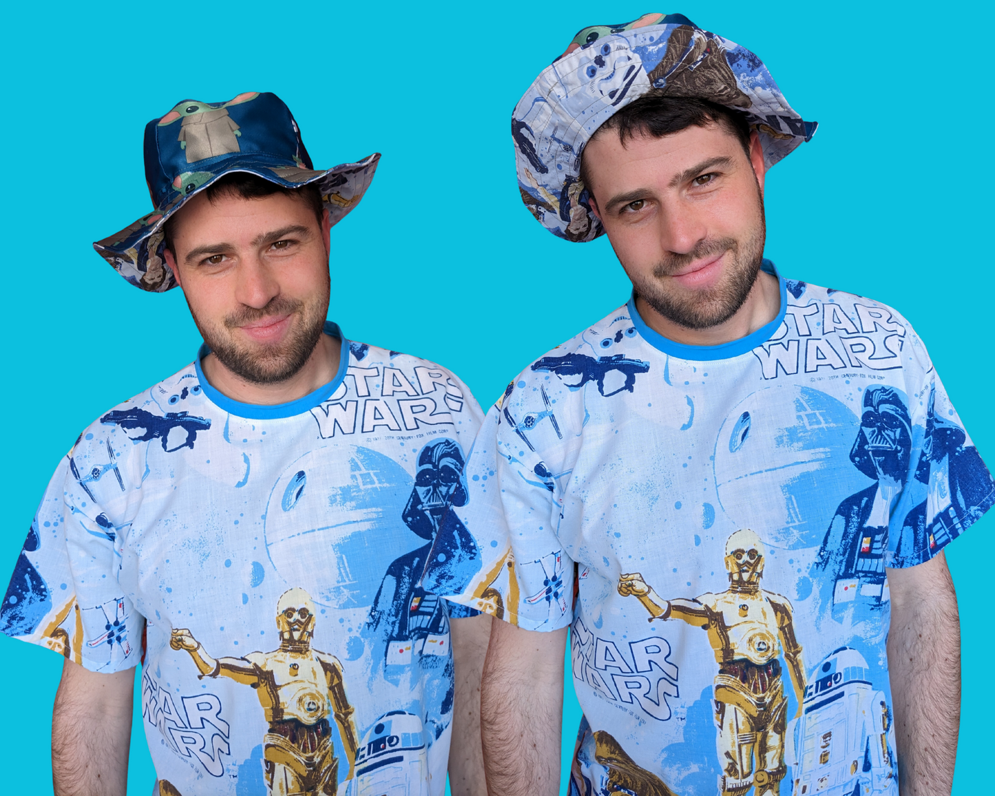 Chapeaux de seau fabriqués sur commande fabriqués à partir de tissus vintage et de chutes de draps pour adolescents/adultes