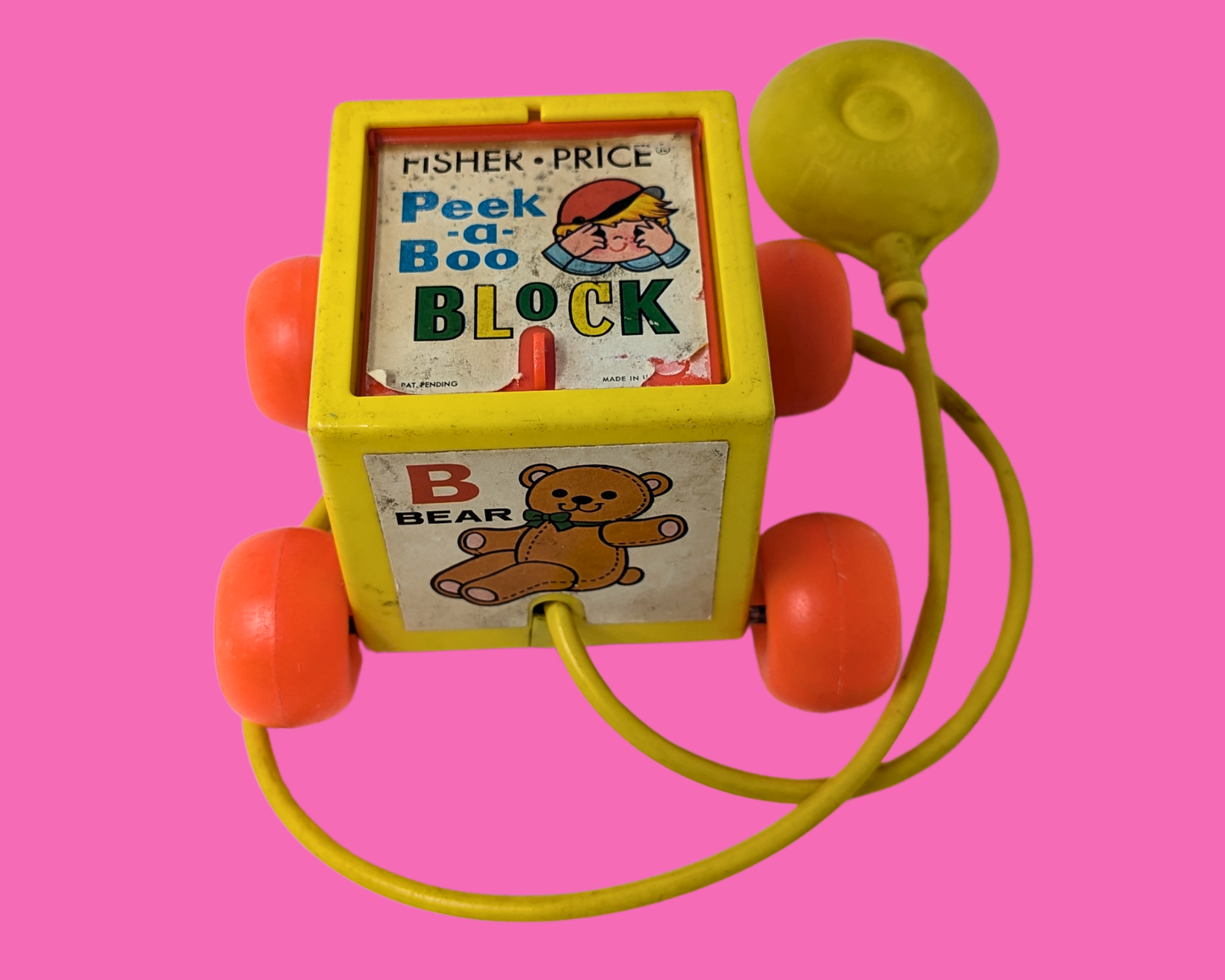 Jouet Fisher Price vintage 1970 : jeu de cache-cache