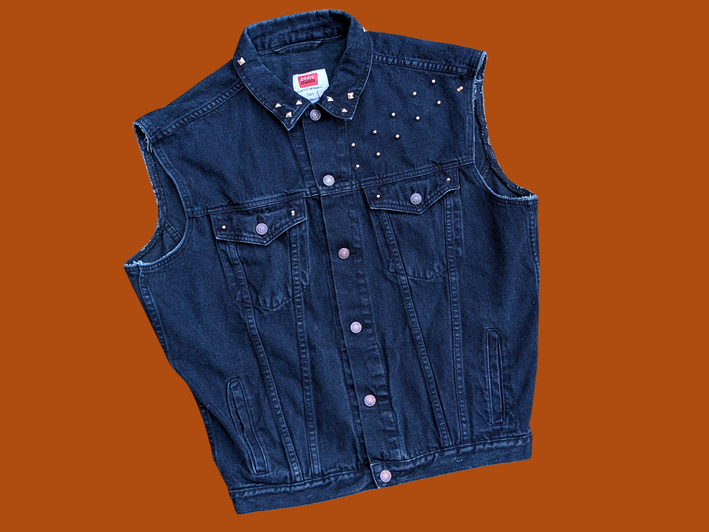 Veste sans manches noire Nintendo Bowser recyclée et fabriquée à la main, taille S, pour homme
