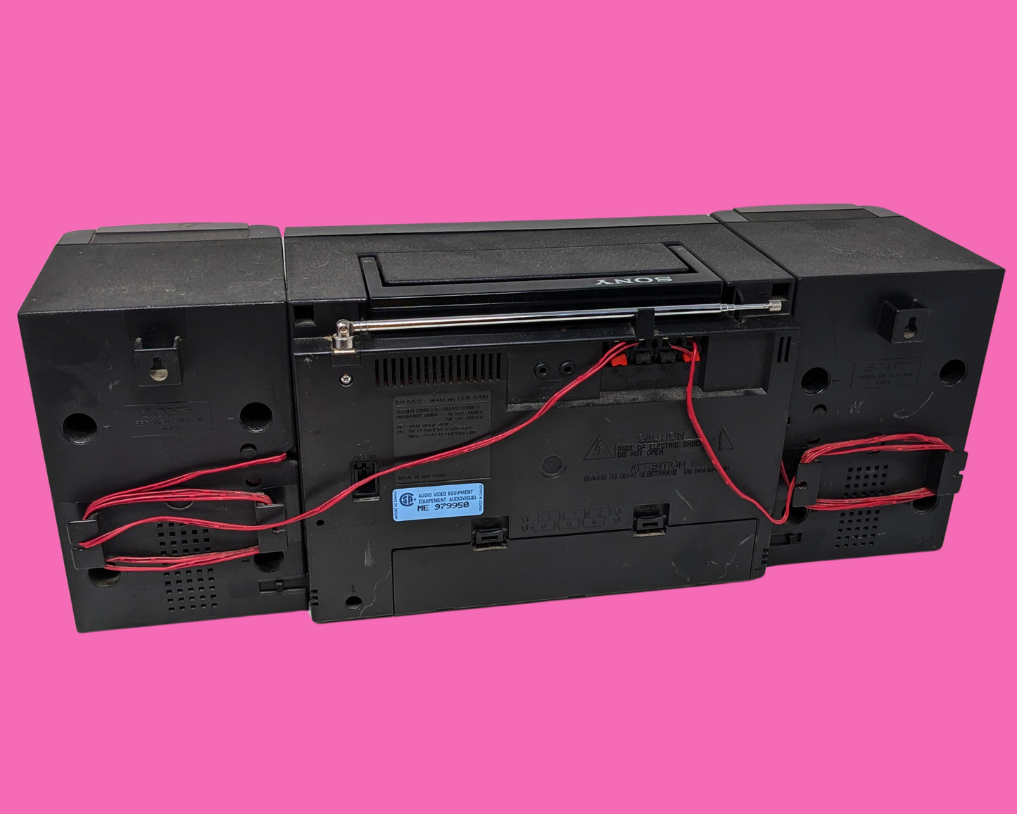 Radio Sony vintage des années 1990, lecteur de cassettes ne fonctionnant pas
