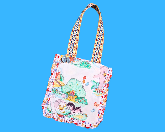 Sac fourre-tout en drap de lit Little Golden Books Land fait main et recyclé