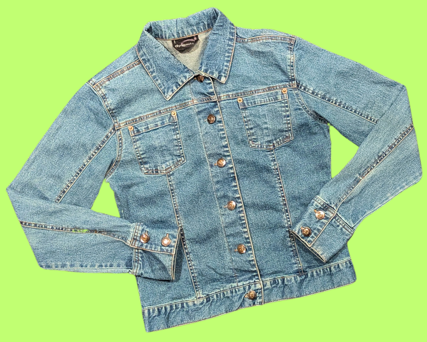 Handmade, Upcycled Denim Jacket with a Peanut, Snoopy ''I Love Quebec, Canada'' T-Shirt Size S for Women