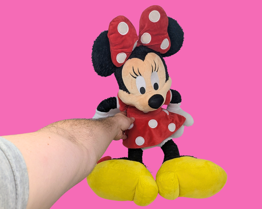Vintage 1990's Official Walt Disney World Big Minnie Mouse Plush Toy