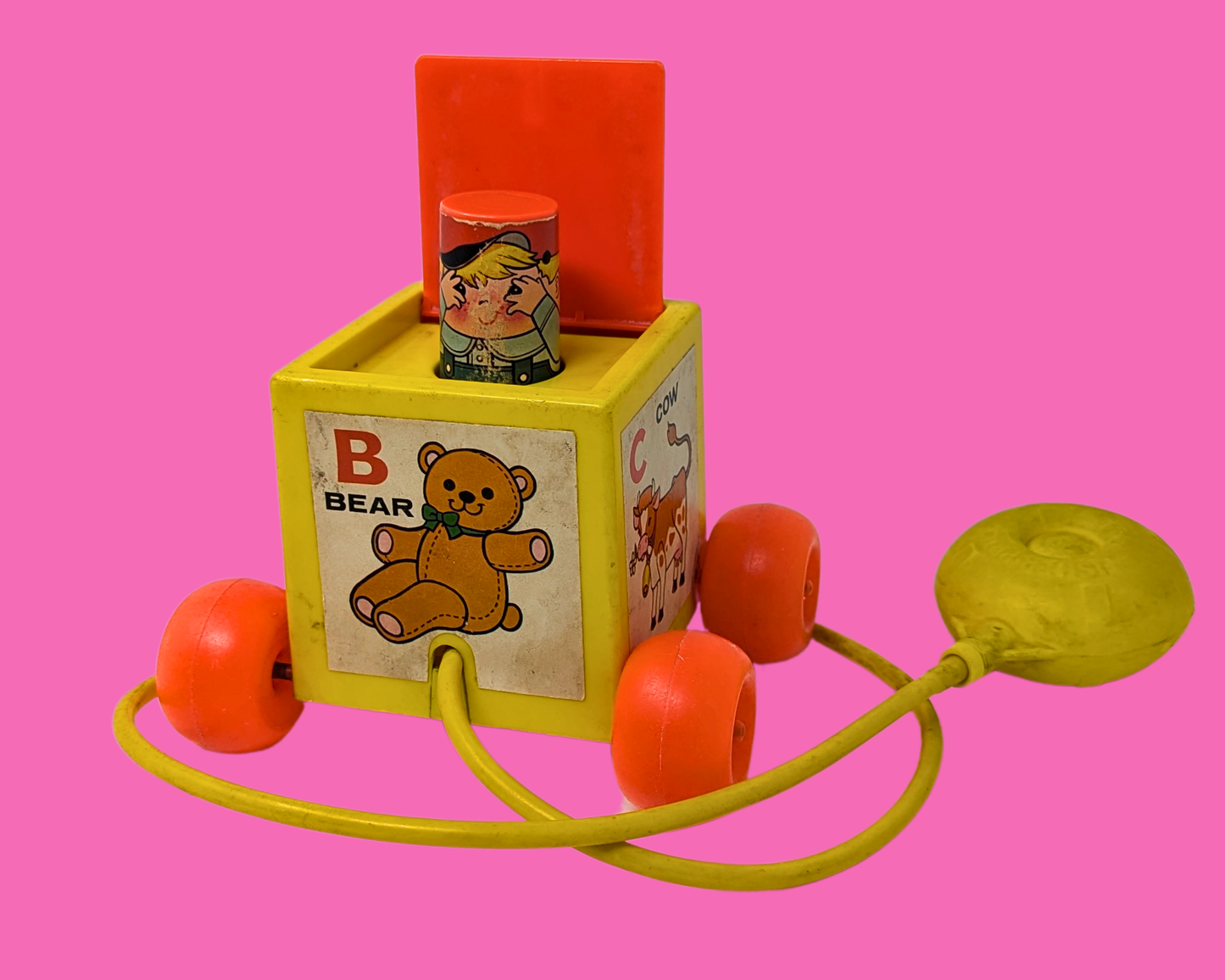 Jouet Fisher Price vintage 1970 : jeu de cache-cache