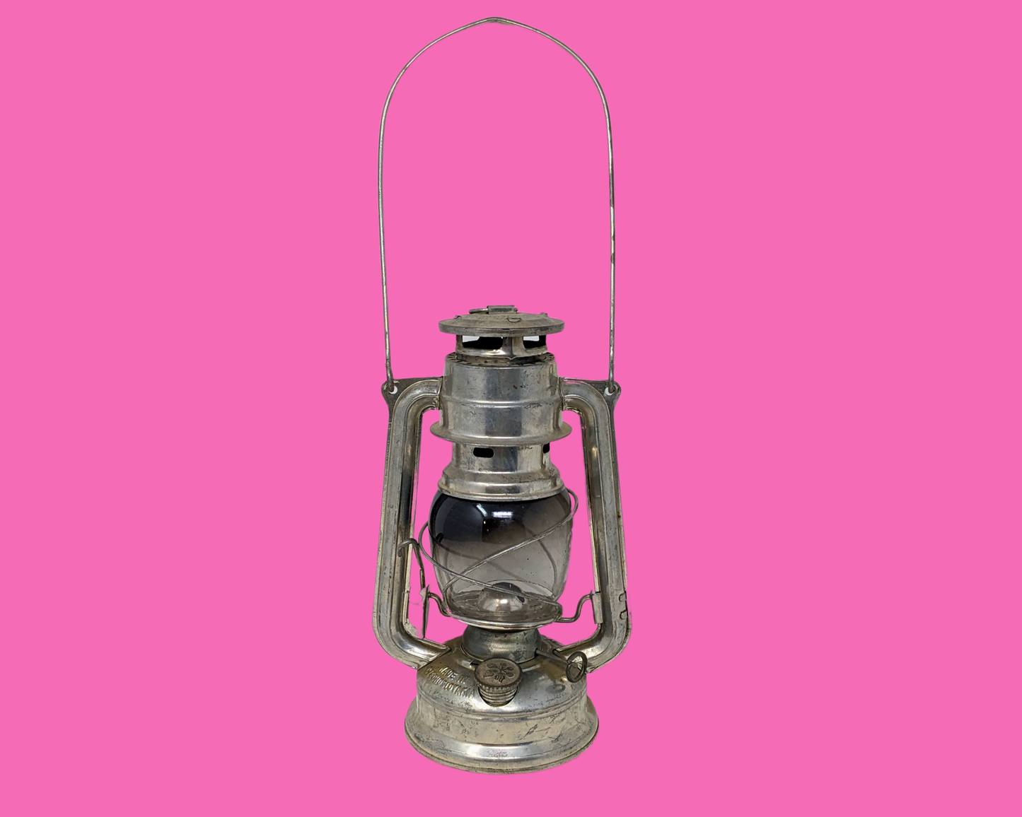 Vintage 1980's Camping Oil Lamp Made in Czechoslovakia