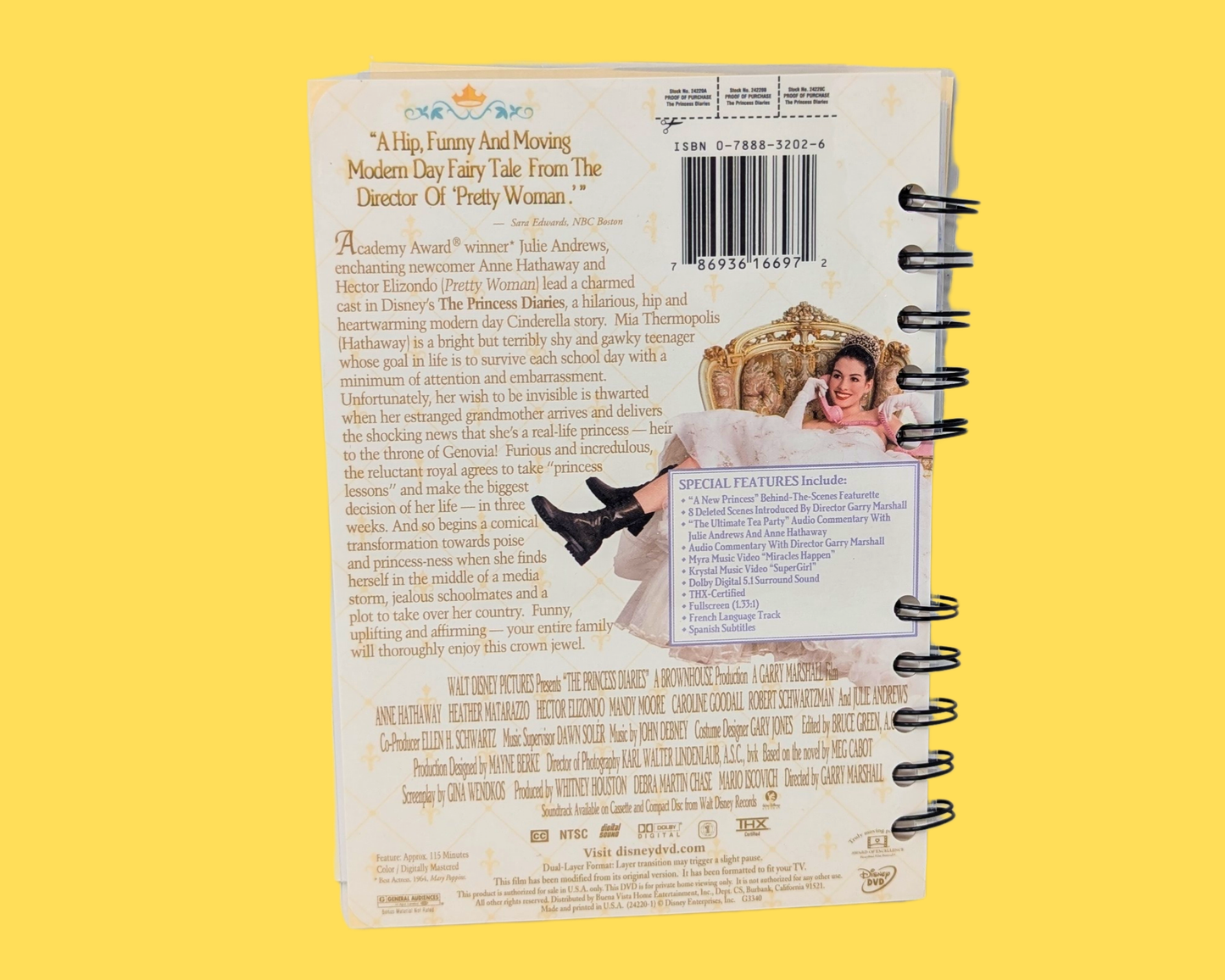 The Princess Diaries DVD Movie Notebook