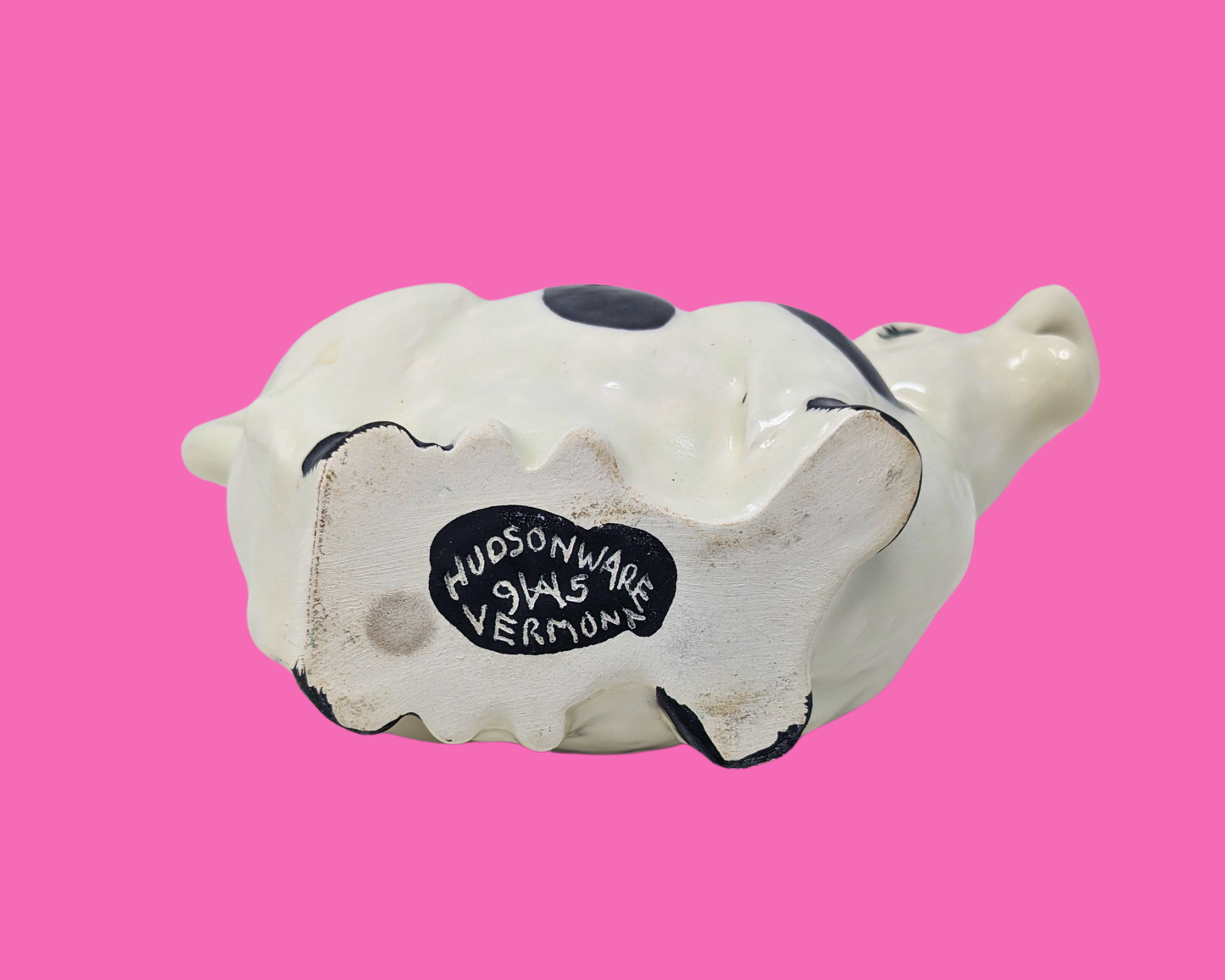 Vintage 1990's Adorable Cow Gravy Bowl Made in Vermont