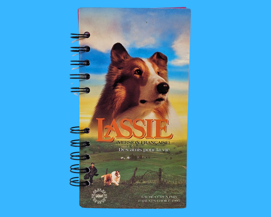 Carnet de notes VHS du film Lassie