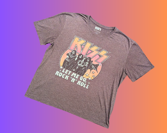 T-shirt Y2K Kiss, Let Me Go Rock N Roll taille L