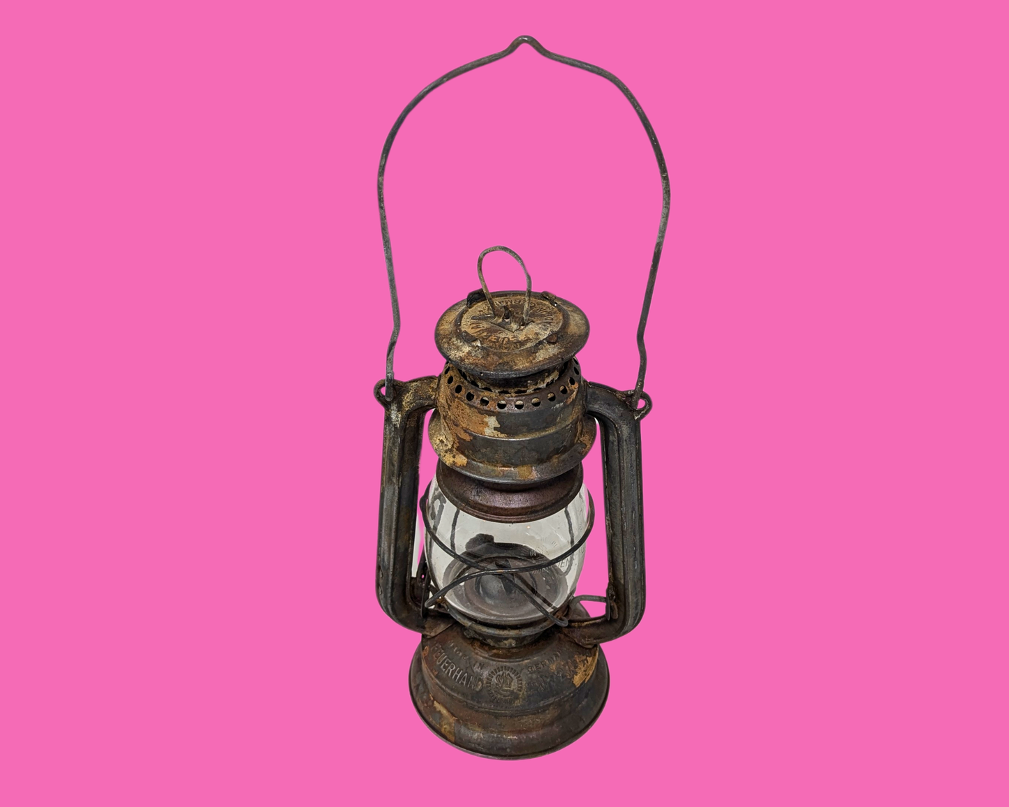 Antique Lantern, Oil Lamp Made in Germany