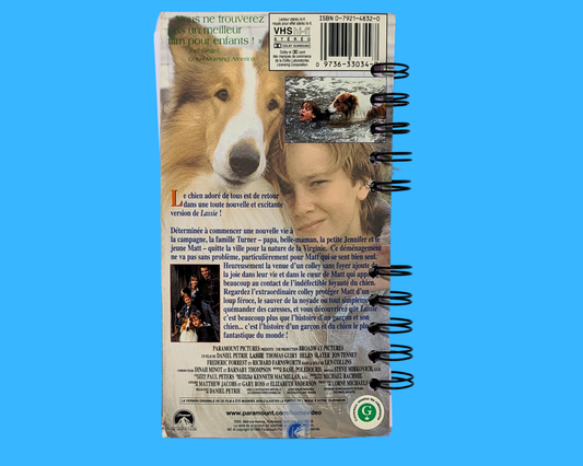 Carnet de notes VHS du film Lassie