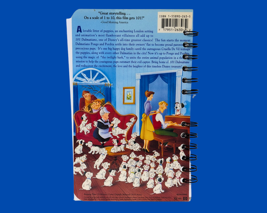 Les 101 Dalmatiens, carnet de notes VHS de Walt Disney