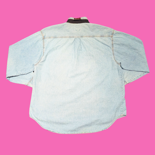 Vintage 1990's Pepe Jeans Denim Shirt Size L